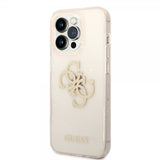 Guess iPhone 14 Pro Max Cover Fuld Glitter Guld