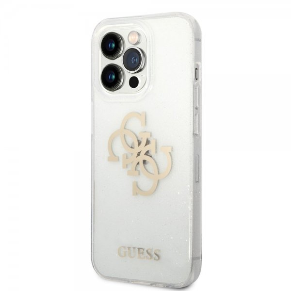 Guess iPhone 14 Pro Max Cover Full Glitter Transparent