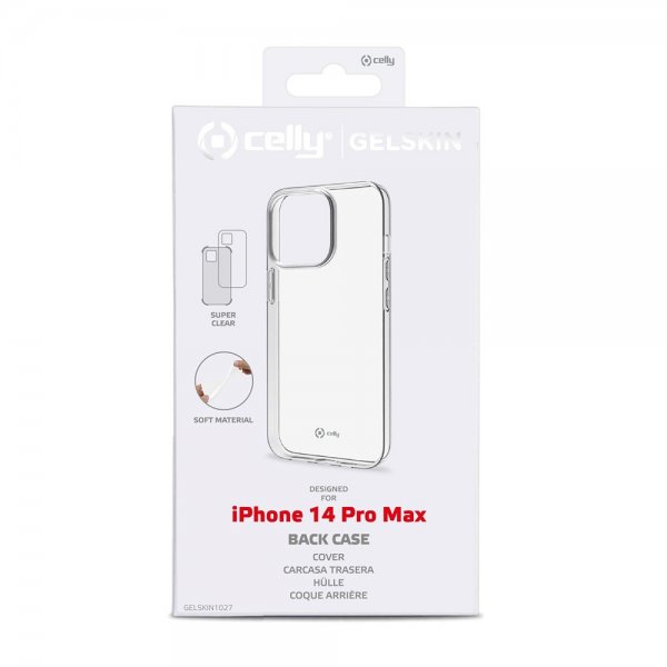 Celly iPhone 14 Pro Max Cover GELSKIN Transparent