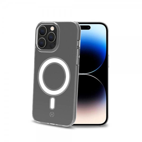 Celly iPhone 14 Pro Max Cover GELSKINMAG MagSafe Transparent