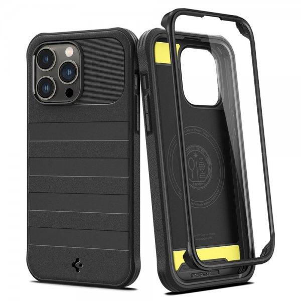 Spigen iPhone 14 Pro Max Cover Geo Armor 360 MagFit Sort