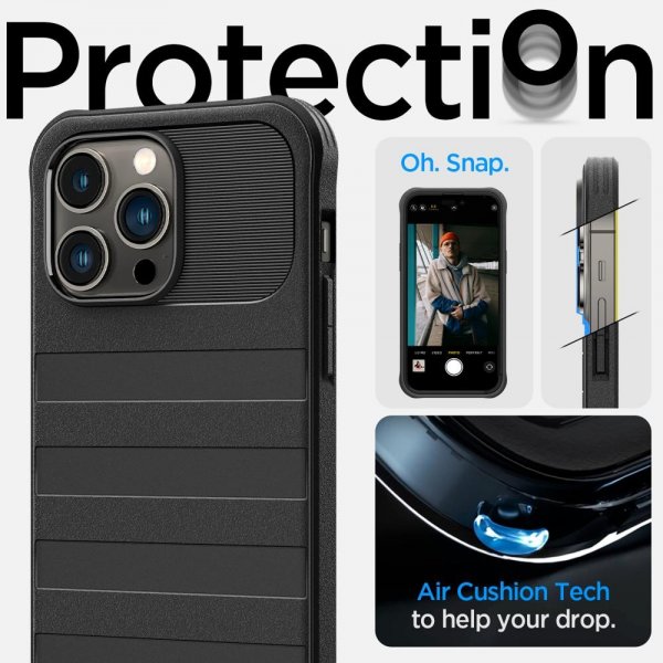 Spigen iPhone 14 Pro Max Cover Geo Armor 360 MagFit Sort