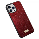 Sulada iPhone 14 Pro Max Cover Glitter Rød