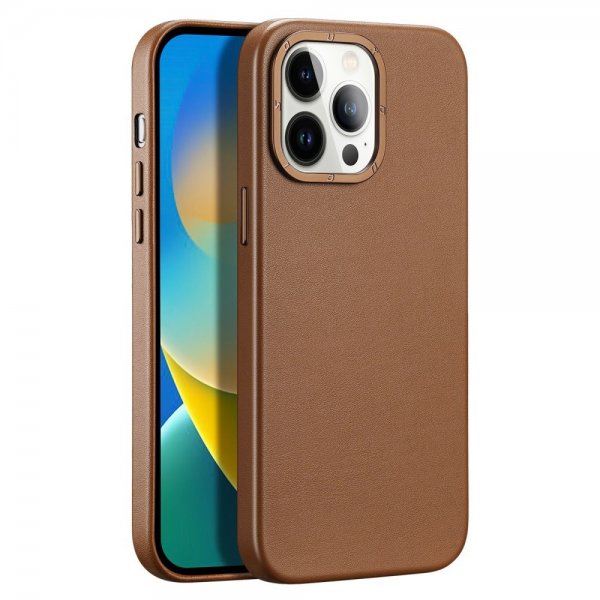 Dux Ducis iPhone 14 Pro Max Cover Grit Series MagSafe Brun