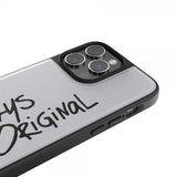 Adidas iPhone 14 Pro Max Cover Inlay Embroidery Case Hvid Sort