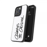 Adidas iPhone 14 Pro Max Cover Inlay Embroidery Case Hvid Sort