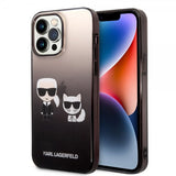 Karl Lagerfeld iPhone 14 Pro Max Cover Karl & Choupette Gradient Sort