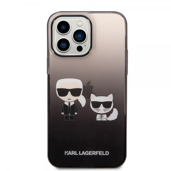 Karl Lagerfeld iPhone 14 Pro Max Cover Karl & Choupette Gradient Sort