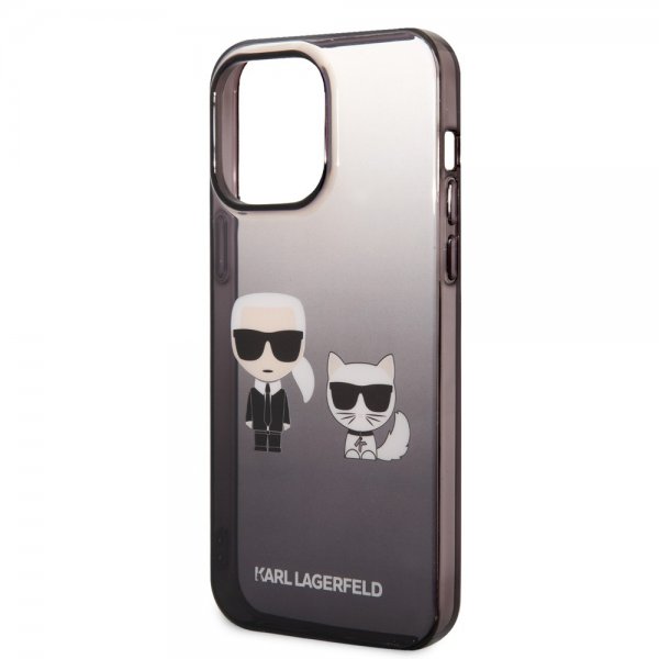 Karl Lagerfeld iPhone 14 Pro Max Cover Karl & Choupette Gradient Sort