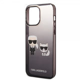 Karl Lagerfeld iPhone 14 Pro Max Cover Karl & Choupette Gradient Sort