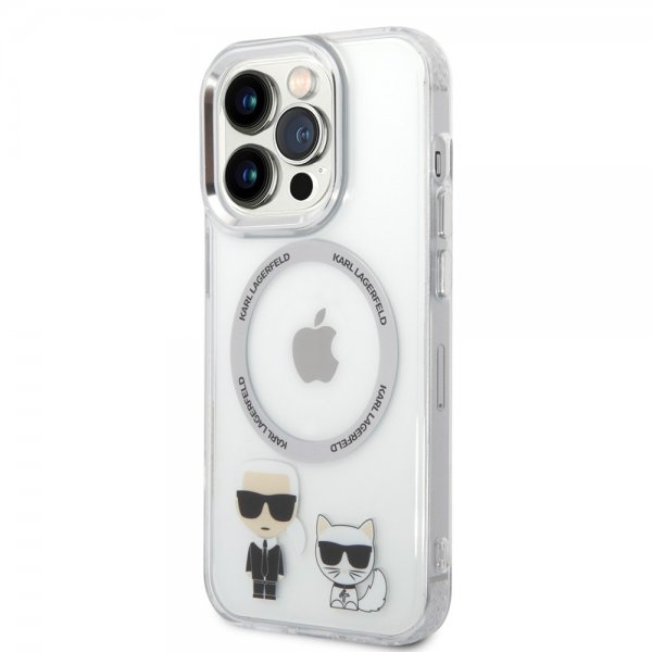 Karl Lagerfeld iPhone 14 Pro Max Cover Karl & Choupette MagSafe Transparent