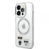 Karl Lagerfeld iPhone 14 Pro Max Cover Karl & Choupette MagSafe Transparent