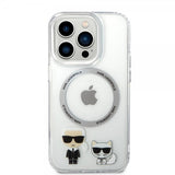 Karl Lagerfeld iPhone 14 Pro Max Cover Karl & Choupette MagSafe Transparent