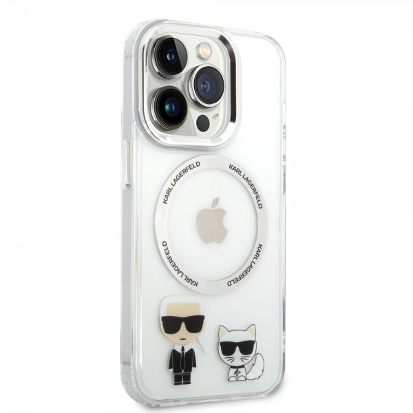 Karl Lagerfeld iPhone 14 Pro Max Cover Karl & Choupette MagSafe Transparent