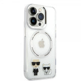 Karl Lagerfeld iPhone 14 Pro Max Cover Karl & Choupette MagSafe Transparent
