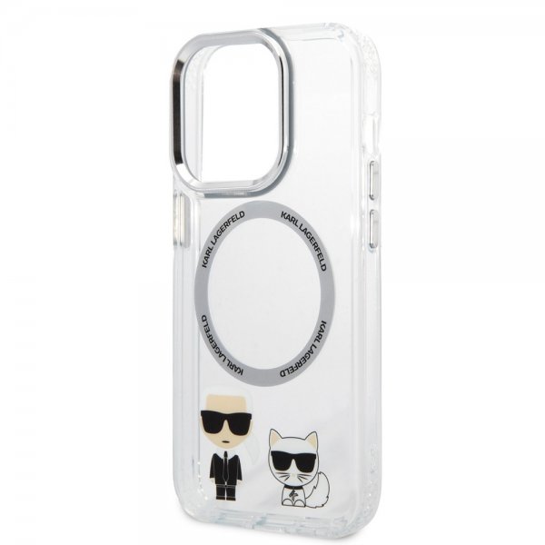 Karl Lagerfeld iPhone 14 Pro Max Cover Karl & Choupette MagSafe Transparent