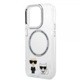 Karl Lagerfeld iPhone 14 Pro Max Cover Karl & Choupette MagSafe Transparent