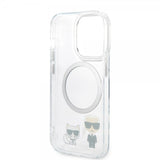 Karl Lagerfeld iPhone 14 Pro Max Cover Karl & Choupette MagSafe Transparent