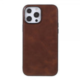 X-Level iPhone 14 Pro Max Cover Lædertekstur Brun