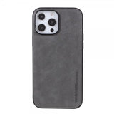X-Level iPhone 14 Pro Max Cover Lædertekstur Grå
