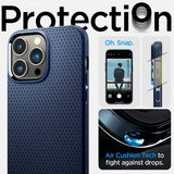 Spigen iPhone 14 Pro Max Cover Liquid Air Navy Blue