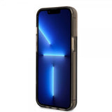Guess iPhone 14 Pro Max Cover Liquid Glitter Gennemsigtig Sort