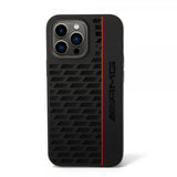 AMG iPhone 14 Pro Max Cover Liquid Silicone Carbon Pattern Sort