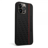 AMG iPhone 14 Pro Max Cover Liquid Silicone Carbon Pattern Sort