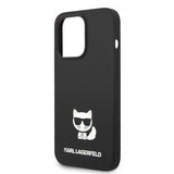Karl Lagerfeld iPhone 14 Pro Max Cover Liquid Silicone Choupette Sort