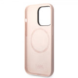 Karl Lagerfeld iPhone 14 Pro Max Cover Liquid Silicone Karl & Choupette MagSafe Pink
