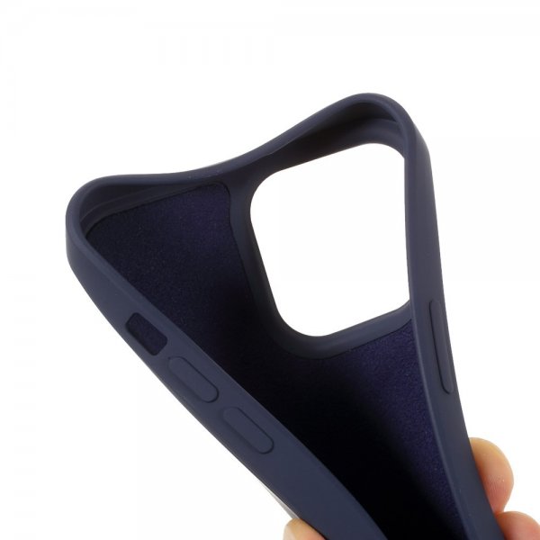 X-Level iPhone 14 Pro Max Cover Liquid Silicone Mørkeblå