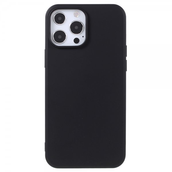 X-Level iPhone 14 Pro Max Cover Flydende Silikone Sort