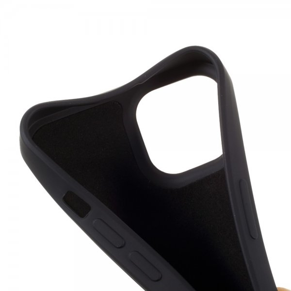 X-Level iPhone 14 Pro Max Cover Flydende Silikone Sort