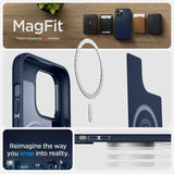Spigen iPhone 14 Pro Max Cover Mag Armor MagFit Navy Blue