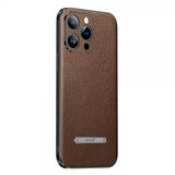 Sulada iPhone 14 Pro Max Cover med Stativ Brun