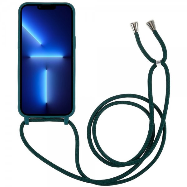 iPhone 14 Pro Max Cover med Strap Grøn