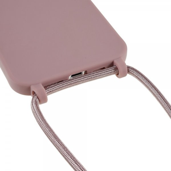 iPhone 14 Pro Max Cover med Rem Mørkrosa