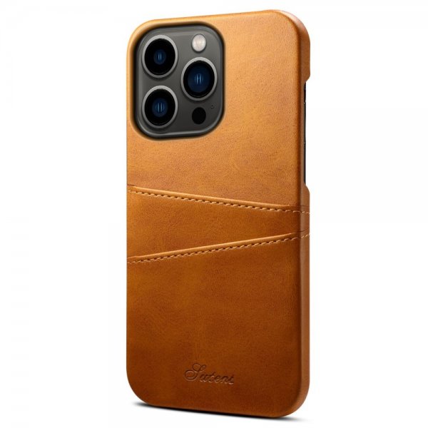 iPhone 14 Pro Max Cover med to Kortlommer Khaki