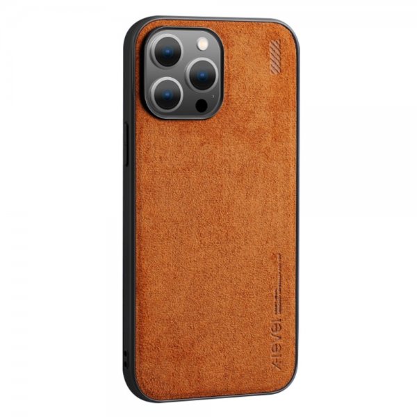X-Level iPhone 14 Pro Max Cover Mockatekstur Brun