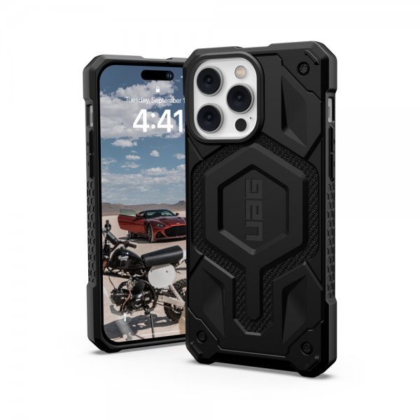 Urban Armor Gear (UAG) iPhone 14 Pro Max Cover Monarch Pro MagSafe Kevlar Black
