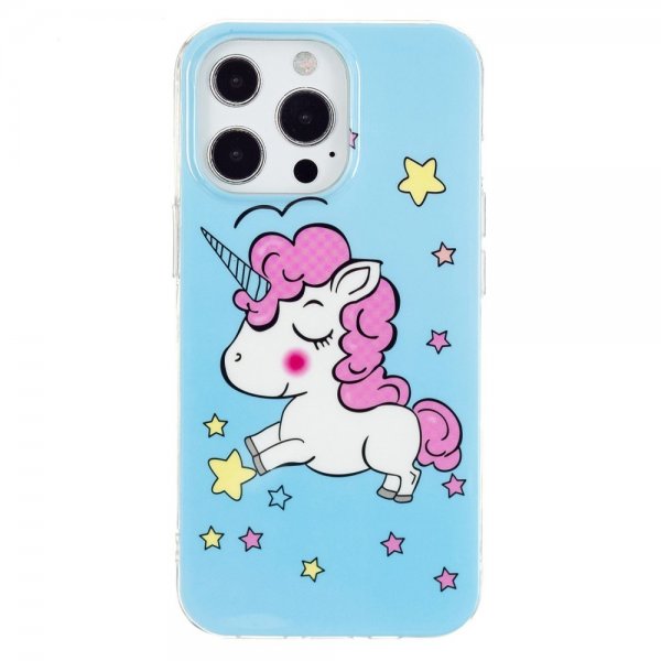 iPhone 14 Pro Max Cover Motiv Enhjørning