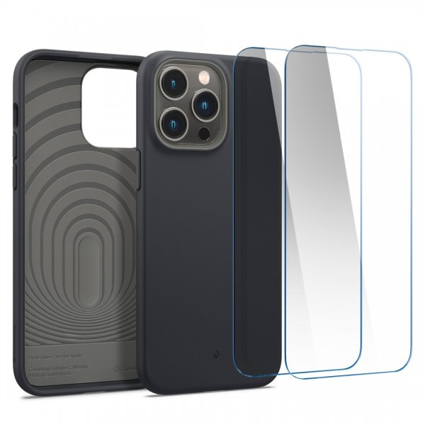 Caseology iPhone 14 Pro Max Cover med Skærmbeskyttelse Nano Pop 360 Black Sesame
