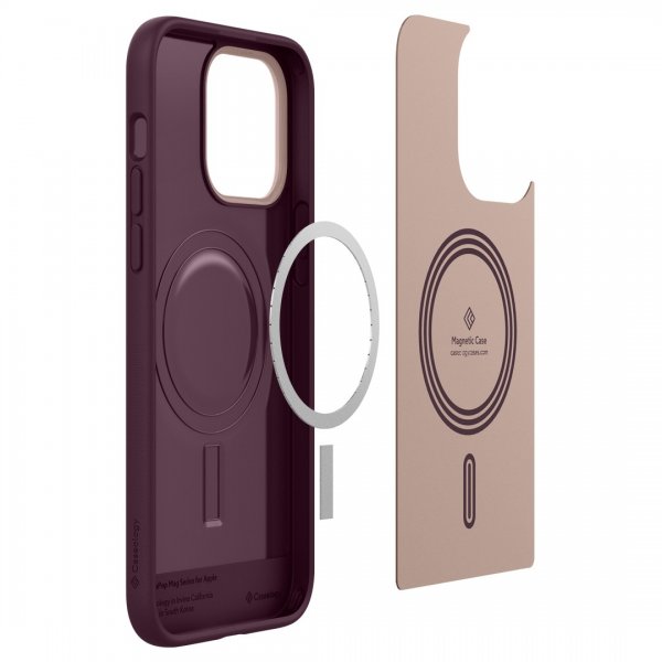 Caseology iPhone 14 Pro Max Cover Nano Pop Mag Burgundy Bean