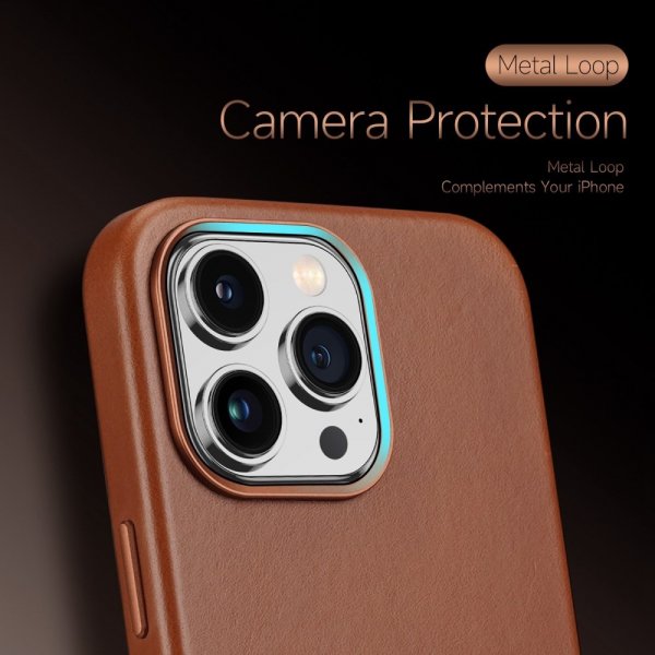 Dux Ducis iPhone 14 Pro Max Cover Naples Series MagSafe Lysebrun