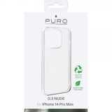 Puro iPhone 14 Pro Max Cover Nude Transparent