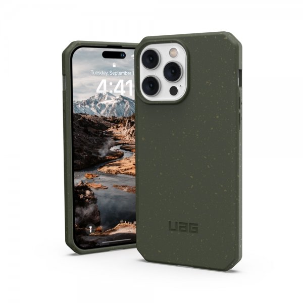Urban Armor Gear (UAG) iPhone 14 Pro Max Cover Outback Biologisk Nedbrydeligt Cover Olivengrøn