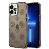 Guess iPhone 14 Pro Max Cover Peony Glitter Sort