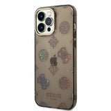 Guess iPhone 14 Pro Max Cover Peony Glitter Sort