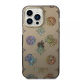 Guess iPhone 14 Pro Max Cover Peony Glitter Sort