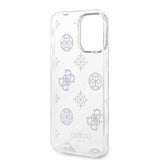 Guess iPhone 14 Pro Max Cover Peony Glitter Hvid